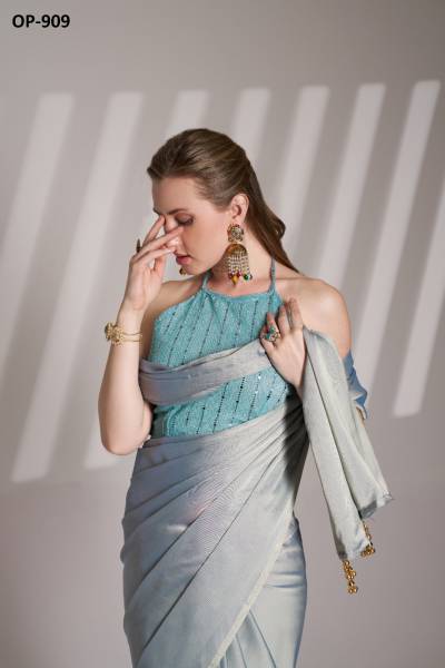 LAXMINAM OP-909 DESIGNER SATIN RANGOLI SAREE WHOLESALER IN INDIA